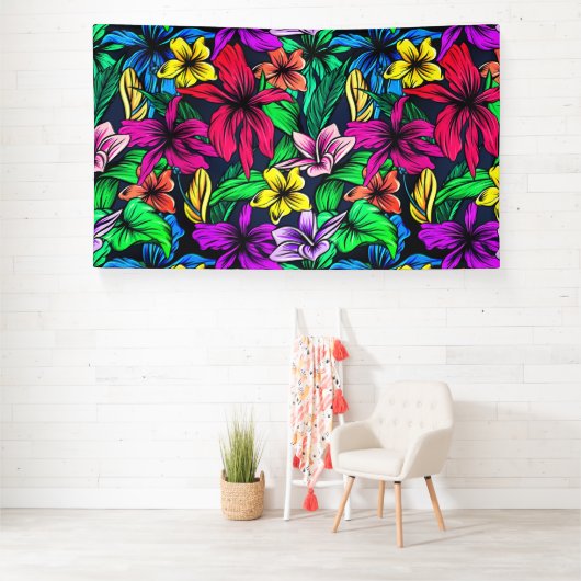 Banderoles Impression hawaïenne (Insitu)