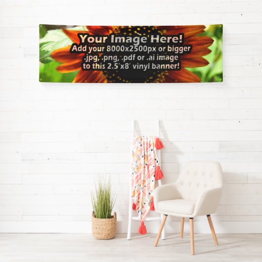 Banderoles Impression polychrome au loin 8' de vinyle (En situation)