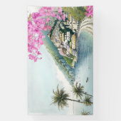 Banderoles Imprimer l'aquarelle de la côte d'Amalfi (Verticale)