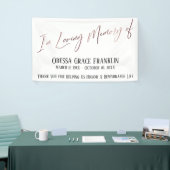 Banderoles In Love Mémoire de l'or Rose écriture moderne (Salon professionnel)