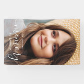 Banderoles In Love Memory Memorial Modern Elegant Photo (Horizontal)