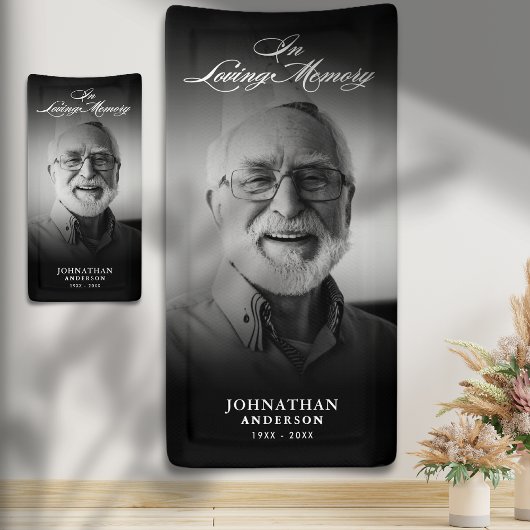 Banderoles In Love Memory Modern Memorial/Funeral Photo