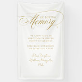 Banderoles "In Love Memory" Moderne, Calligraphie, Mariage (Vertical)