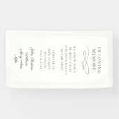 Banderoles "In Love Memory" Moderne, Calligraphie, Mariage (Horizontal)