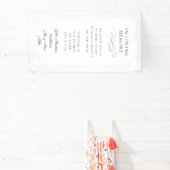 Banderoles "In Love Memory" Moderne, Calligraphie, Mariage (Insitu)