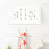 Banderoles "In Love Memory" Moderne, Calligraphie, Mariage (En situation)