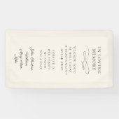 Banderoles "In Love Memory" Moderne, Calligraphie, Mariage (Horizontal)