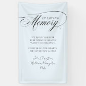 Banderoles "In Love Memory" Moderne, Calligraphie, Mariage (Vertical)