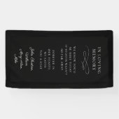 Banderoles "In Love Memory" Moderne, Calligraphie, Mariage (Horizontal)