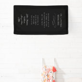 Banderoles "In Love Memory" Moderne, Calligraphie, Mariage (Insitu)