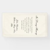 Banderoles "In Loving Memory" Classic Wedding Memorial beige (Horizontal)