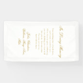 Banderoles "In Loving Memory" Classic Wedding Memorial White (Horizontal)
