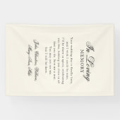 Banderoles "In Loving Memory" Modern Calligraphy Wedding  (Horizontal)
