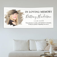 In Loving Memory | Photo Memorial Banner