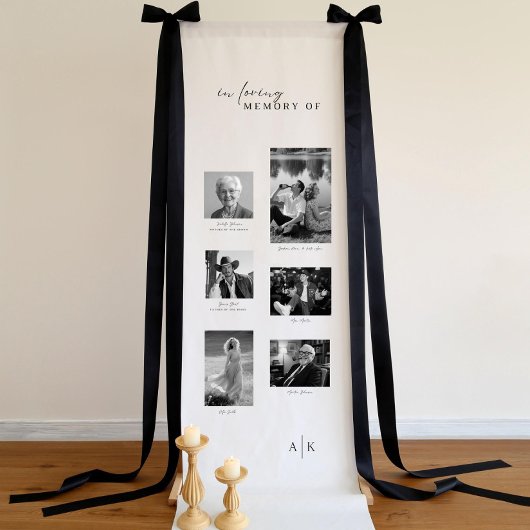 Banderoles In Loving Memory Photo Wedding Display Wedding Mem