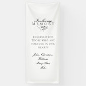 Banderoles In Loving Memory! White Wedding Memorial (Vertical)