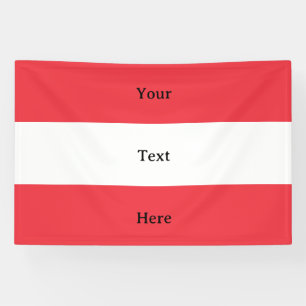 Banderoles Indicateur Autriche avec texte personnalisé