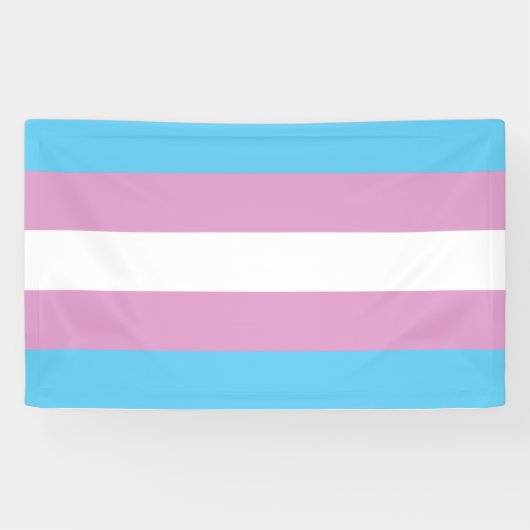 Banderoles Indicateur de la Trans Pride (Horizontal)