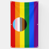 Banderoles Indicateur d'inclusion gay pride (Vertical)