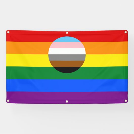 Banderoles Indicateur d'inclusion gay pride (Horizontal)
