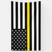 Banderoles Indicateur Dispatchers de ligne jaune mince (Vertical)