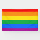 Banderoles Indicateur Gay pride traditionnel (Horizontal)