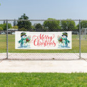 Banderoles Indoor Outdoor Custom Banner-Merry Christmas (En situation)