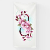 Banderoles Infinité avec les fleurs Sakura (Verticale)
