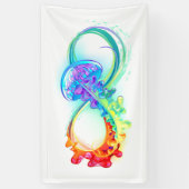 Banderoles Infinity avec Rainbow Jellyfish (Vertical)