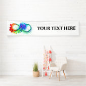 Banderoles Infinity avec Rainbow Jellyfish (En situation)