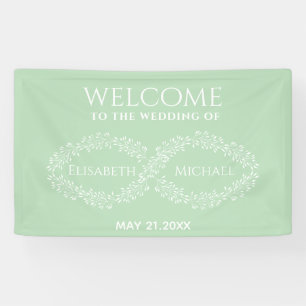 Banderoles Infinity néo menthe botanique romantique chic élég