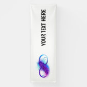 Banderoles Infinity with purple feather (Verticale)