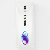 Banderoles Infinity with purple feather (Verticale)