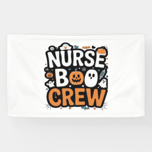 Banderoles Infirmière Boo Crew Halloween Halloween Healthcare