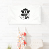 Banderoles Infirmière-cadeau en service (En situation)