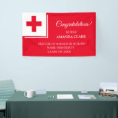 Banderoles Infirmière de la Croix Rouge et Blanche moderne Di (Salon professionnel)