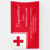 Banderoles Infirmière de la Croix Rouge et Blanche moderne Di (Vertical)