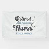 Banderoles Infirmière de la Force aérienne retraitée (Horizontal)