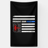 Banderoles Infirmière des urgences Drapeau US (Vertical)
