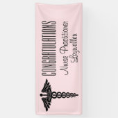 Banderoles Infirmière EMT de félicitations de caducée (Vertical)