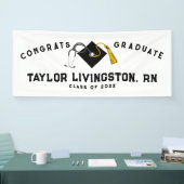 Banderoles Infirmière Infirmière Congrats d'études supérieure (Salon professionnel)