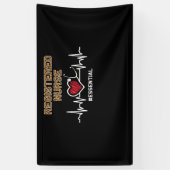 Banderoles Infirmière inscrite #Essential Stethoscope Heartbe (Vertical)