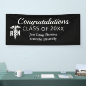 Banderoles Infirmière inscrite Médicale Black Custom (Salon professionnel)