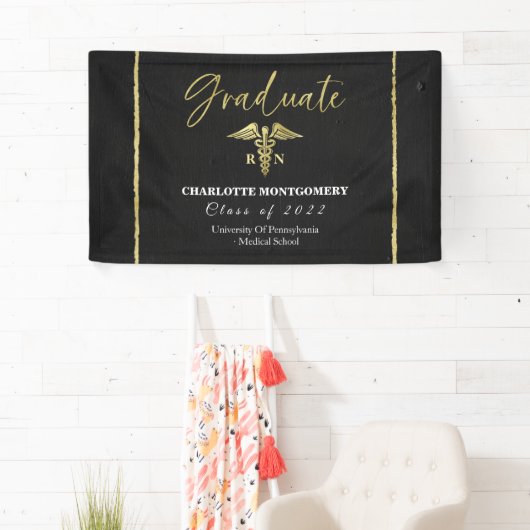 Banderoles Infirmière Médicale Caduceus Grad Party (En situation)