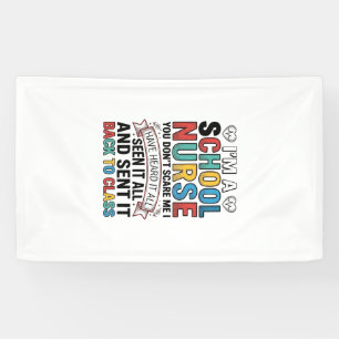 Banderoles Infirmière scolaire a tout entendu T-shirt drôle p