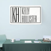 Banderoles Initiales minimes modernes et logo de nom (Salon professionnel)