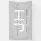 Banderoles Initiales monogrammes modernes (ou autre texte) Gr (Vertical)