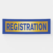 Banderoles Inscription pour l'événement Blue and Gold (Horizontal)