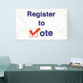 Banderoles Inscrivez-Vous Au Vote 2026 (Salon professionnel)