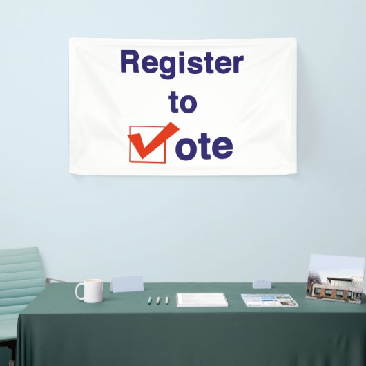 Banderoles Inscrivez-Vous Au Vote 2026 (Salon professionnel)